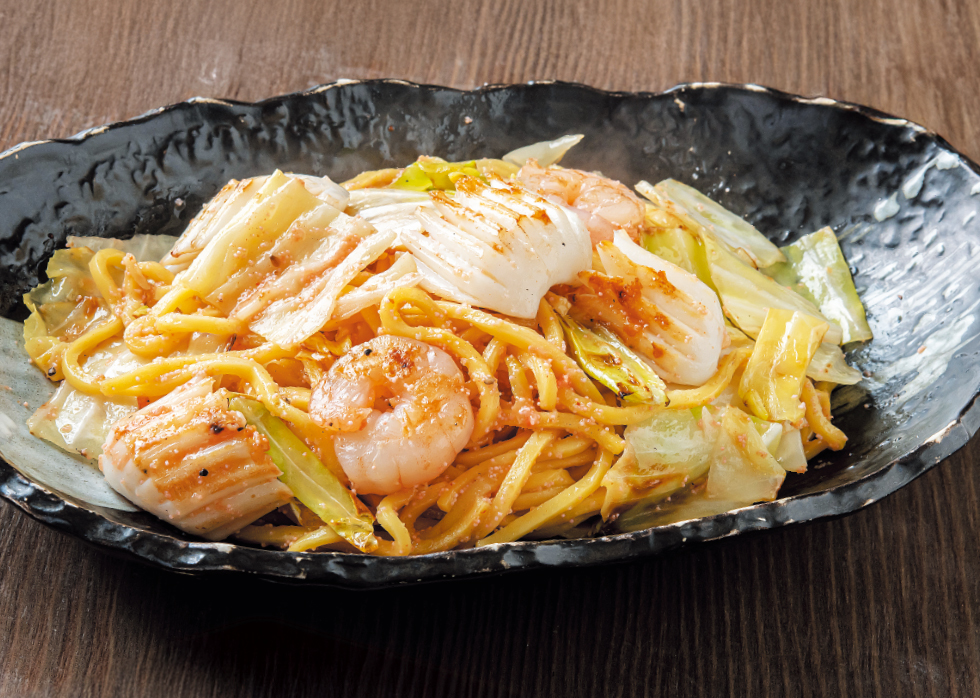 海鮮明太塩焼そば