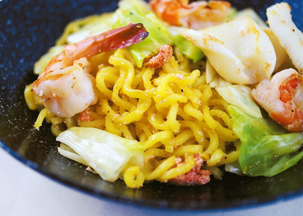 海鮮明太塩焼そば